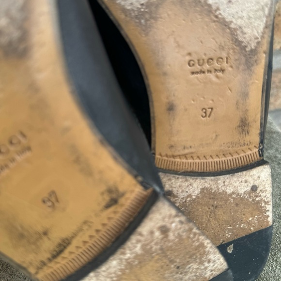 Gucci Princetown Leather Slippers/Mules Sz 37 - Picture 6 of 9